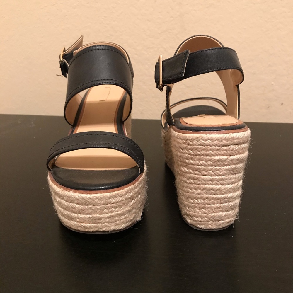 Black Wedge Heels